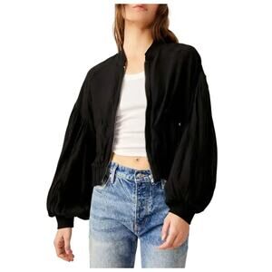 Free People On Pointe Bomber Jacket Size XS